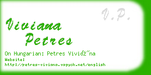 viviana petres business card